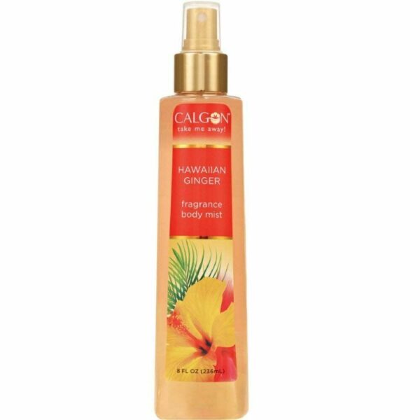 Calgon Hawaiian Ginger Body Mist Spray Bottle 8.0 Oz - Refreshing Fragrance For Women