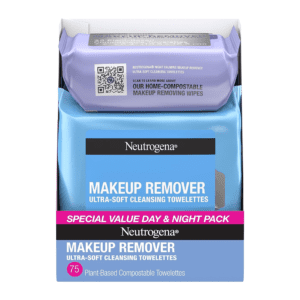 neutrogena makeup remover, Neutrogena, Makeup Remover Wipes, Day & Night, Alcohol-Free, 75 ct, Gentle, Effective, Convenient, Cleansing, Refreshing, Non-drying, Dual-action, Skincare, Makeup removal, Travel-friendly.