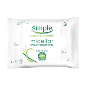 Simple Kind to Skin Cleansing Wipes, Simple, Kind to Skin, Cleansing Wipes, Micellar, 4 Count, Gentle, Makeup Remover, Effective, Refreshing, Hydrating, Convenient, Travel-sized, Skincare, Sensitive Skin, Non-irritating.