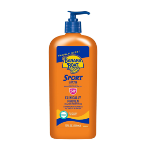 banana boat sunscreen, Banana Boat Sport Ultra SPF 50 Sunscreen Lotion, 12oz family size for ample protection, Oxybenzone-free formula, Broad-spectrum UVA/UVB protection, Water-resistant sunscreen lotion, Fast-absorbing and non-greasy, Dermatologist-tested sun protection, Ideal for active outdoor activities, Trusted brand for family sun care, SPF 50 for high-level defense.