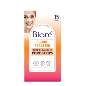 biore, Biore T-Zone Blackhead Remover Pore Strips, 15 Count, clear pores fast, deep cleansing, pore-refining, dermatologist tested, effective blackhead removal, skincare essential, oil control, unclog pores, gentle formula, visible results, blemish-free skin, easy to use, pore strips, beauty regimen, facial care, blackhead removal strips, clearer complexion, trusted brand