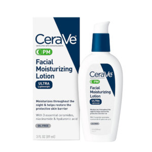 cerave pm facial moisturizing lotion, CeraVe PM Facial Moisturizing Lotion, Ultra-lightweight night cream, Oil-free formula, Hydrates and nourishes skin, Specifically designed for nighttime use, Non-comedogenic moisturizer, Dermatologist-developed skincare, Restores skin's natural barrier, Gentle formula for all skin types, Trusted brand for nighttime skincare.