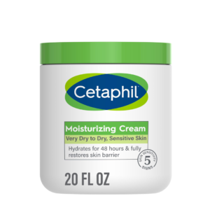 cetaphil moisturizing cream, Cetaphil Moisturizing Cream 20 oz, Fragrance-free formula for dry skin, Hydrates and soothes sensitive skin, Dermatologist-recommended moisturizer, Gentle care for dry, delicate skin, Large size for long-lasting hydration, Non-greasy, fast-absorbing formula, Nourishes and protects skin barrier, Trusted brand for sensitive skincare, Fragrance-free relief for dryness.