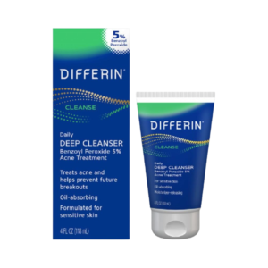 differin cleanser, Differin Cleanser, 5% Benzoyl Peroxide acne face wash, Ideal Mother's Day gift, Effective acne treatment, Gentle yet powerful cleansing, Dermatologist-recommended formula, Clears and prevents breakouts, Nourishes and hydrates skin, Trusted brand for acne care, Refreshes complexion for clear skin.