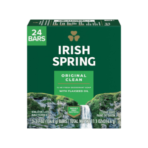 Irish Spring Soap for Men, Original Clean, 24 Bars Pack 24-Pack Irish Spring Soap Bars for Men, Original Clean Original Clean Irish Spring Soap, 24 Bars Pack for Men Bulk Pack: 24 Bars of Irish Spring Soap for Men, Original Clean Irish Spring Men's Soap, Original Clean, 24 Bars Value Pack 24 Bars Pack: Irish Spring Soap for Men, Classic Clean Scent Irish Spring Men's Soap Bars, 24-Pack, Original Clean Formula Stock Up with 24 Bars of Irish Spring Soap, Original Clean for Men Authentic Irish Spring Soap for Men, Original Clean, 24 Bars Irish Spring Soap, 24-Pack, Original Clean, Designed for Men